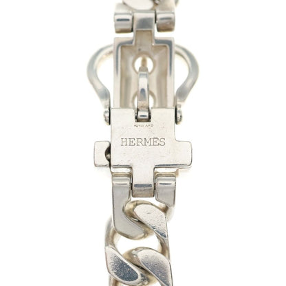 Hermes Vintage Boucle Series GM Necklace Silver — view 4
