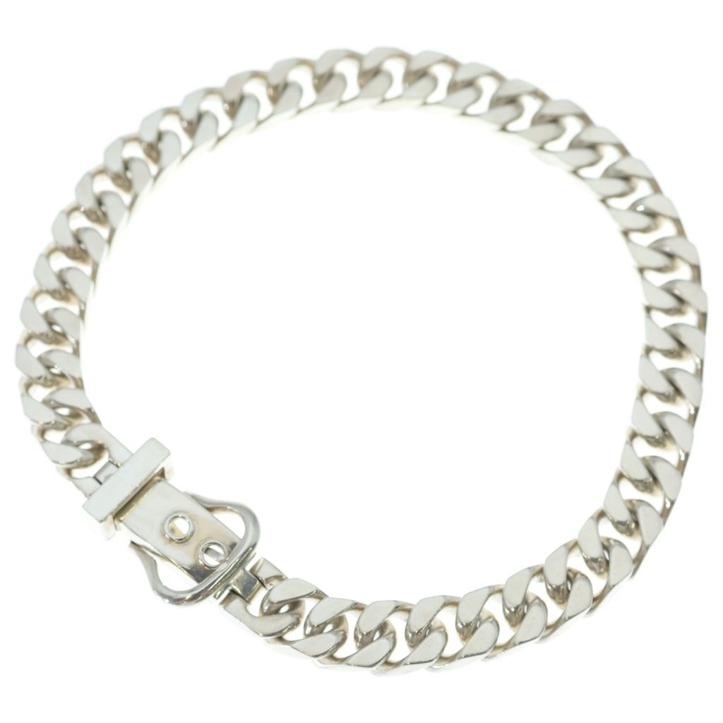 Hermes Vintage Boucle Series GM Necklace Silver — view 2