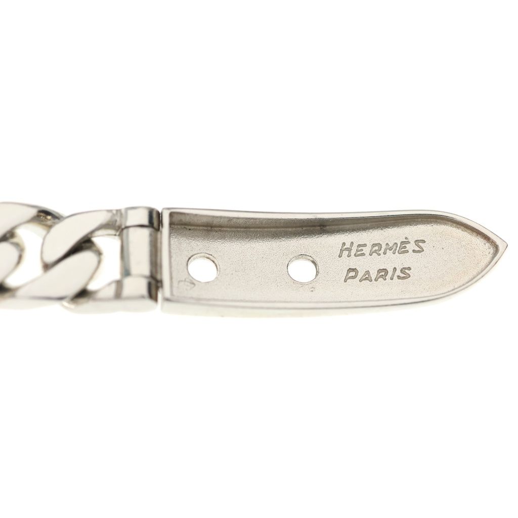 Hermes Booklet Series PM Chain Bracelet Silver — view 5