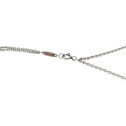 Tiffany & Co Double Link Necklace Pendant Chain 925 Sterling Silver — view 4