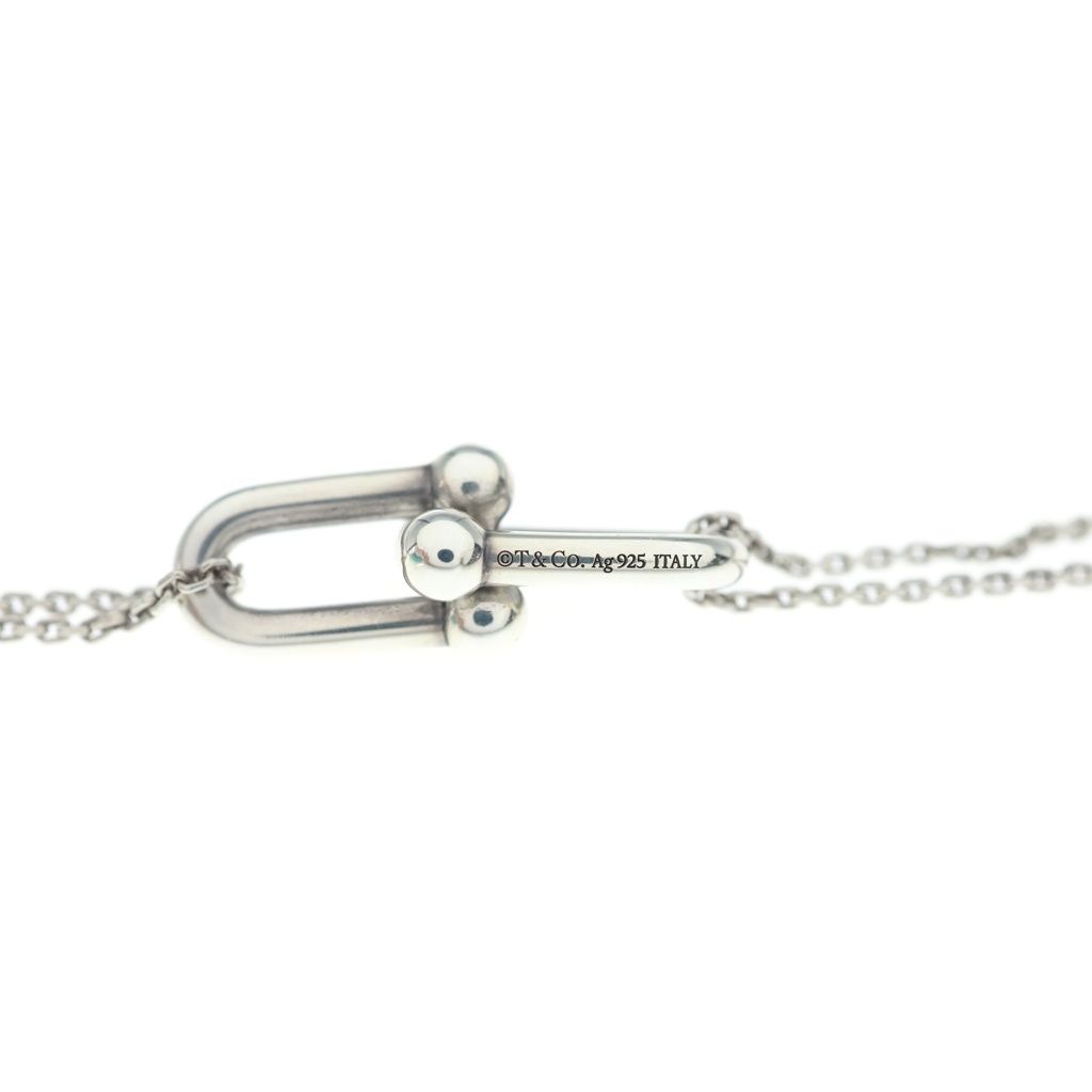 Tiffany & Co Double Link Necklace Pendant Chain 925 Sterling Silver — view 5