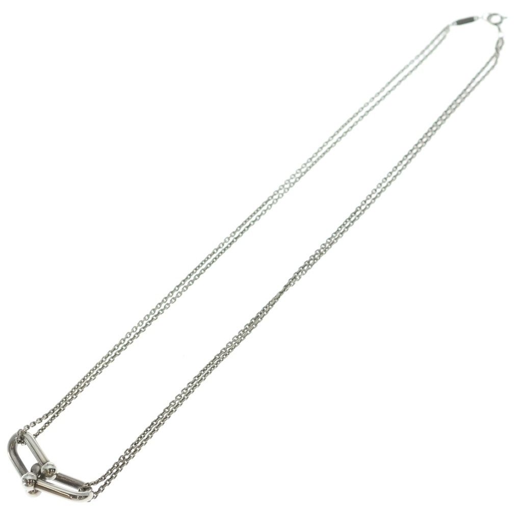 Tiffany & Co Double Link Necklace Pendant Chain 925 Sterling Silver — view 2