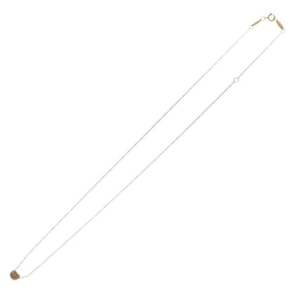 Tiffany & Co Elsa Peretti Bean Pave Diamond Necklace Pendant Chain Pink Gold — view 2