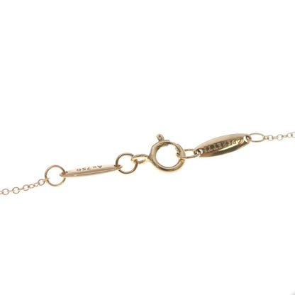 Tiffany & Co Elsa Peretti Bean Pave Diamond Necklace Pendant Chain Pink Gold — view 4