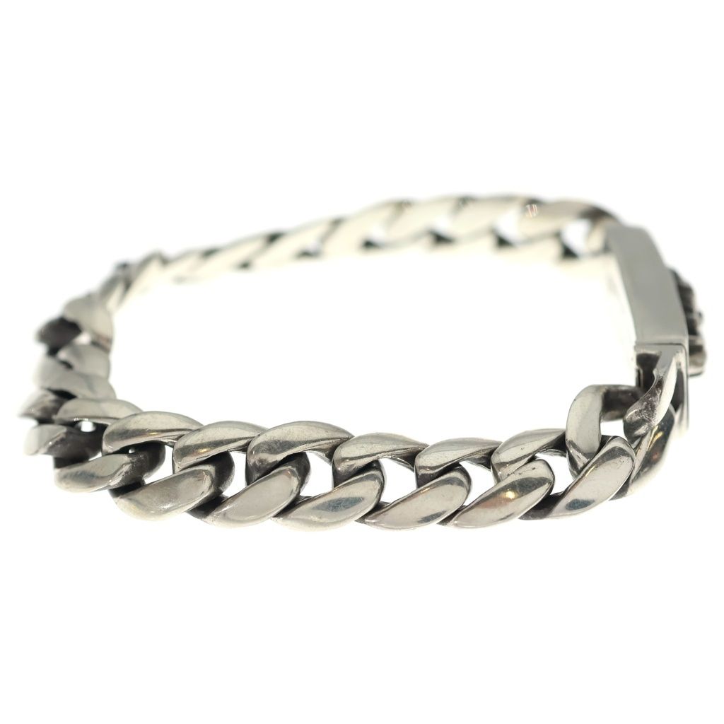 Chrome Hearts ID Bby Flrl Crs Baby ID Floral Cross Silver Bracelet — view 3