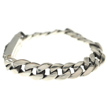 Chrome Hearts ID Bby Flrl Crs Baby ID Floral Cross Silver Bracelet — view 4