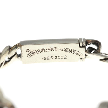 Chrome Hearts ID Bby Flrl Crs Baby ID Floral Cross Silver Bracelet — view 5