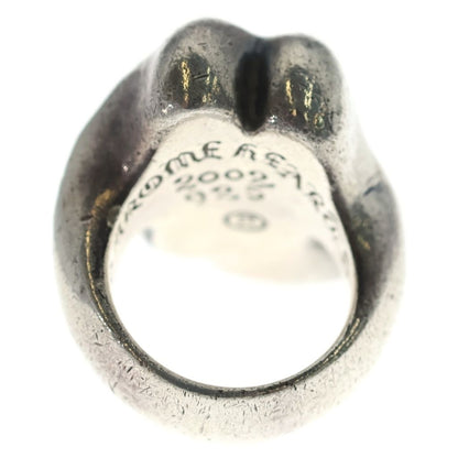 Chrome Hearts Lip Tongue Lg Lip and Tan Large Silver Ring — view 2