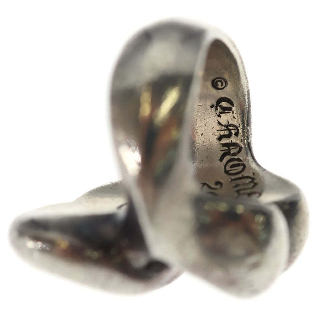Chrome Hearts Lip Tongue Lg Lip and Tan Large Silver Ring — view 6
