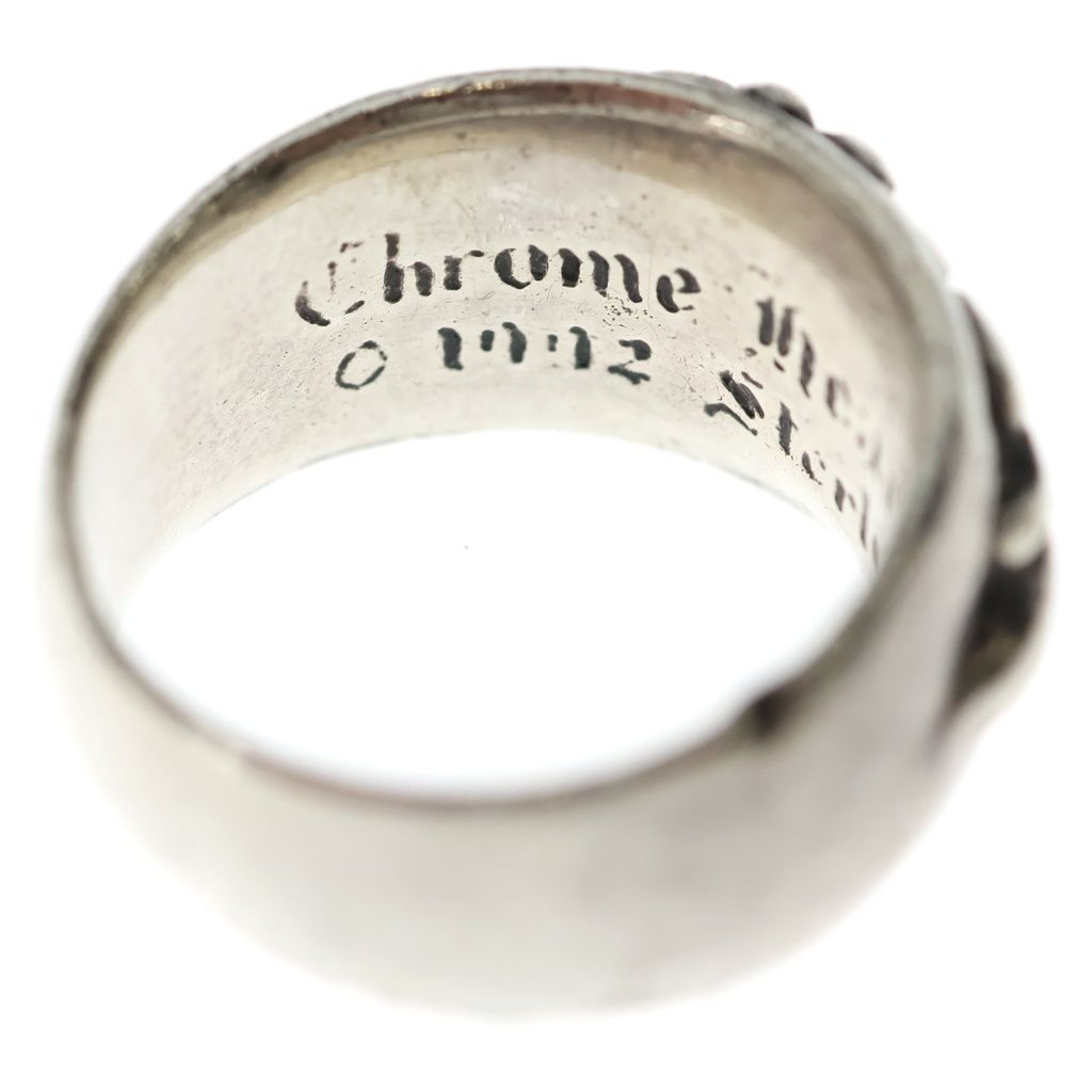 Chrome Hearts Flrl Crs Floral Cross Ring Silver — view 5