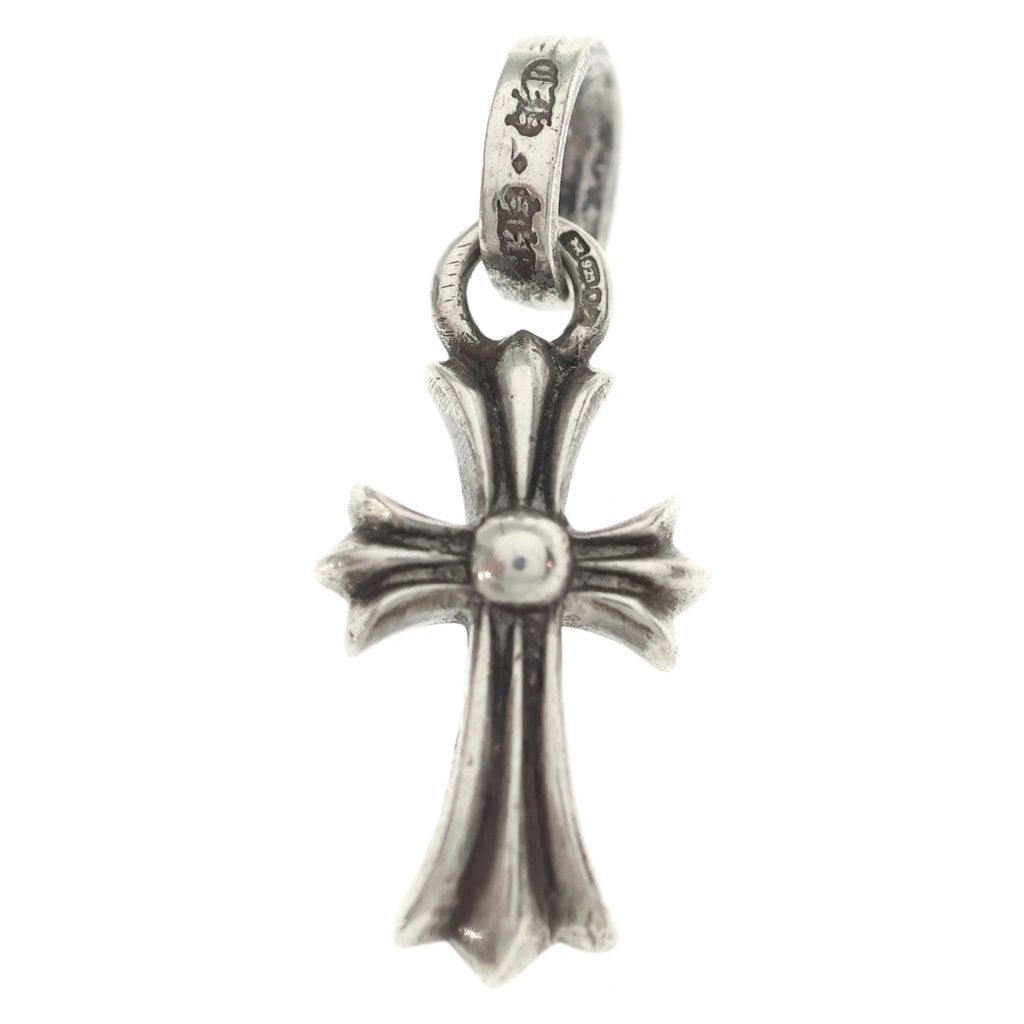 Chrome Hearts Crs Baby Fat Cross Pendant Top Silver