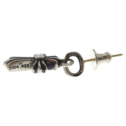 Chrome Hearts Bby Pprchn Baby Fat Cross Drop Earrings Silver — view 3