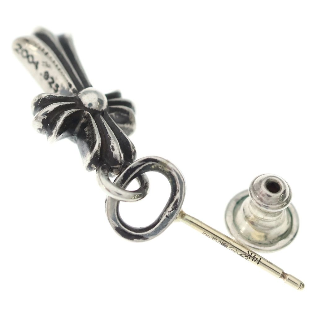 Chrome Hearts Bby Pprchn Baby Fat Cross Drop Earrings Silver — view 6