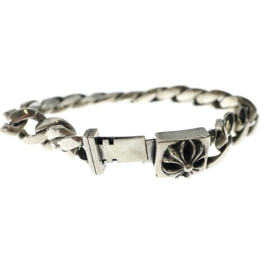Chrome Hearts CH Plus Box ID Baby Classic Link Silver Bracelet — view 6