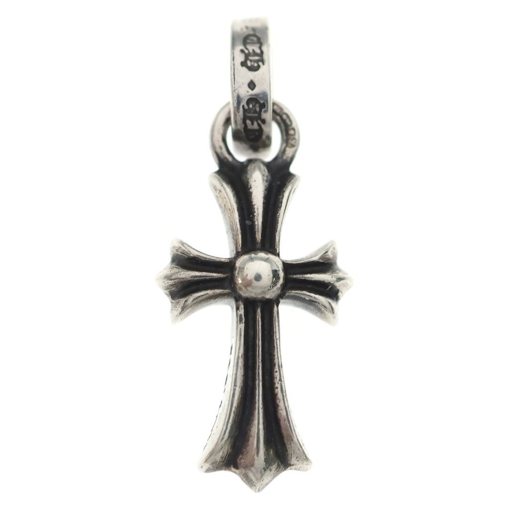 Chrome Hearts Crs Baby Fat Cross Pendant Top Silver