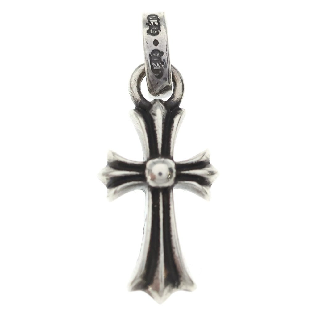 Chrome Hearts Crs Baby Fat Cross Pendant Top Silver — view 2