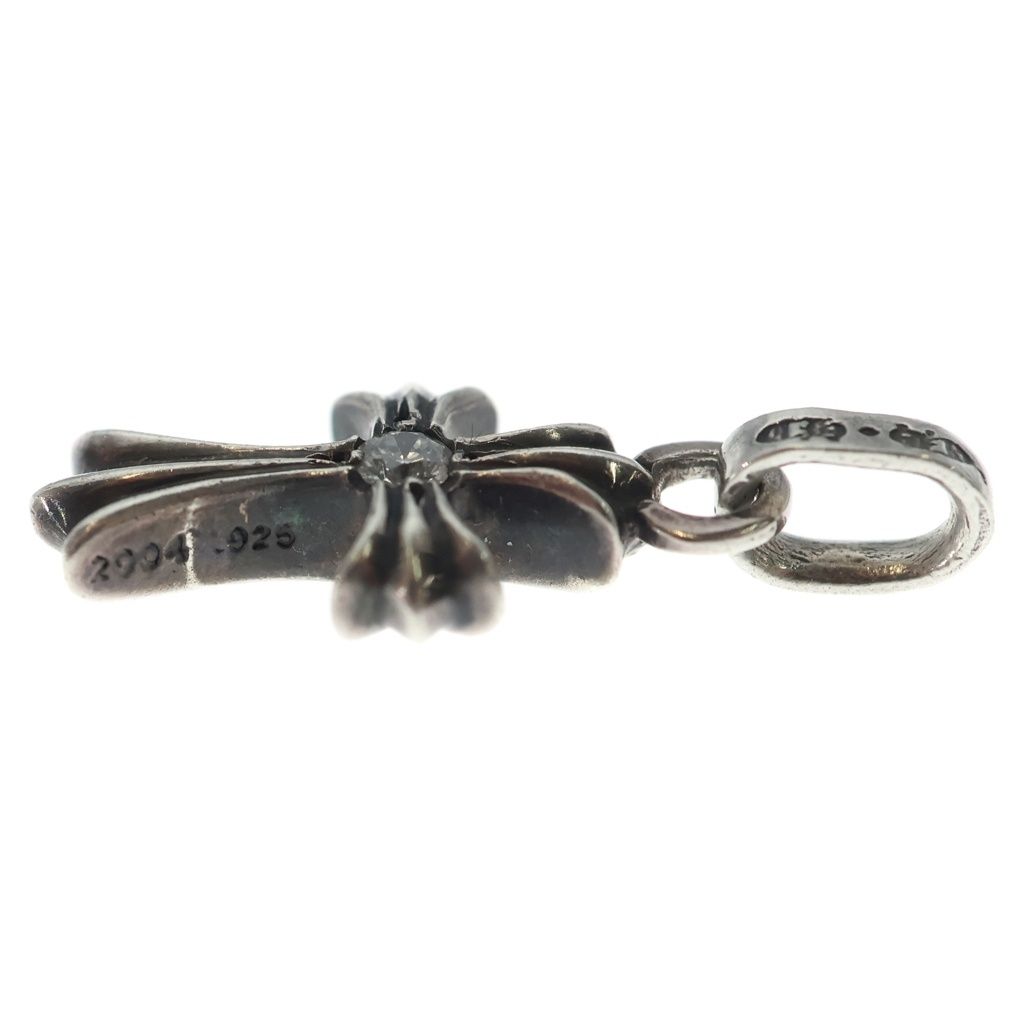 Chrome Hearts Crs Baby Fat Dmnd Fat Cross 1 Diamond on Both Sides Pendant Top — view 3