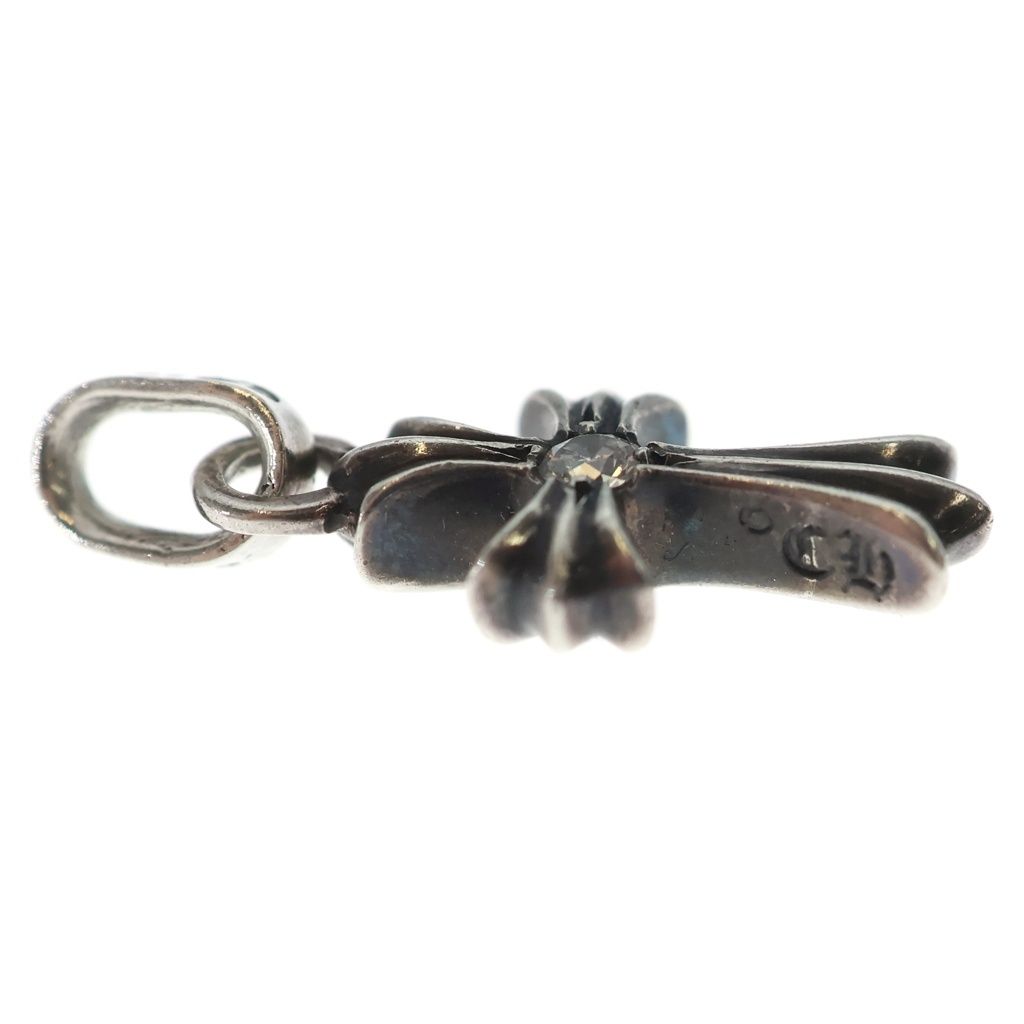 Chrome Hearts Crs Baby Fat Dmnd Fat Cross 1 Diamond on Both Sides Pendant Top — view 4