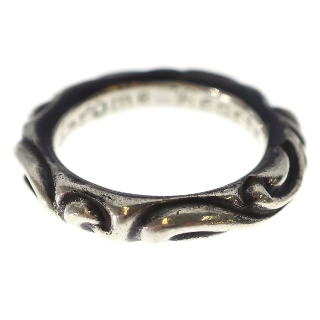 Chrome Hearts Scrl Band Scroll Ring Silver
