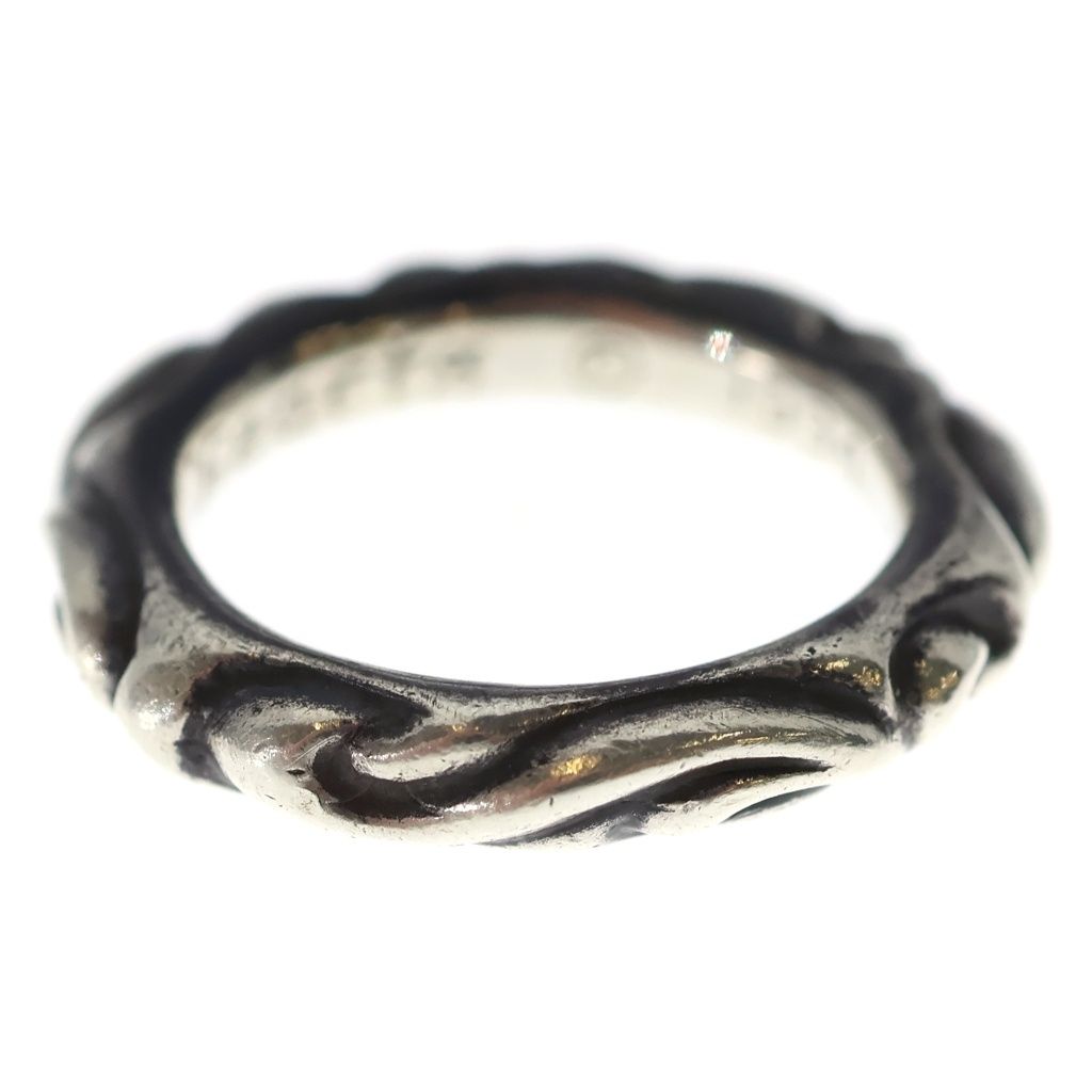 Chrome Hearts Scrl Band Scroll Ring Silver — view 3