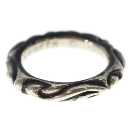 Chrome Hearts Scrl Band Scroll Ring Silver — view 3