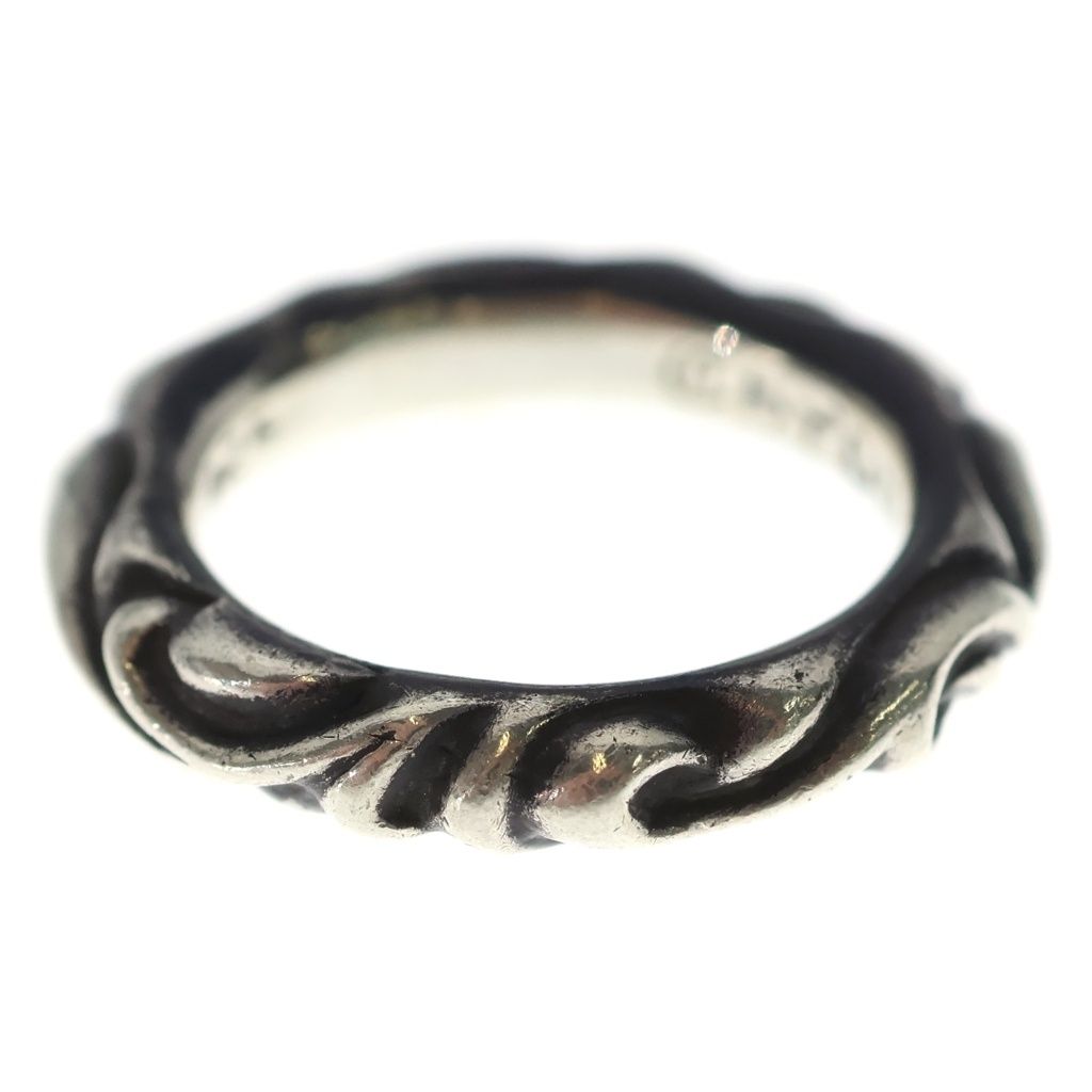 Chrome Hearts Scrl Band Scroll Ring Silver — view 4