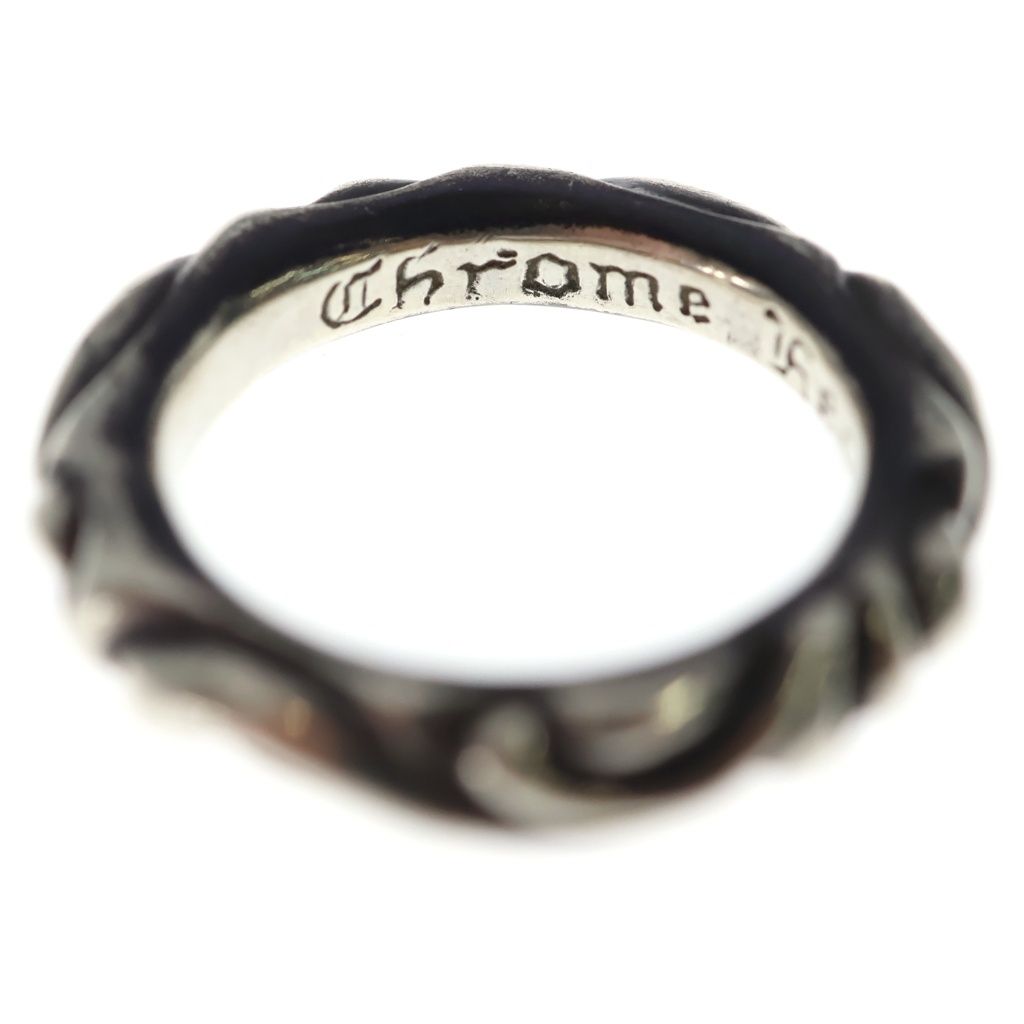 Chrome Hearts Scrl Band Scroll Ring Silver — view 5