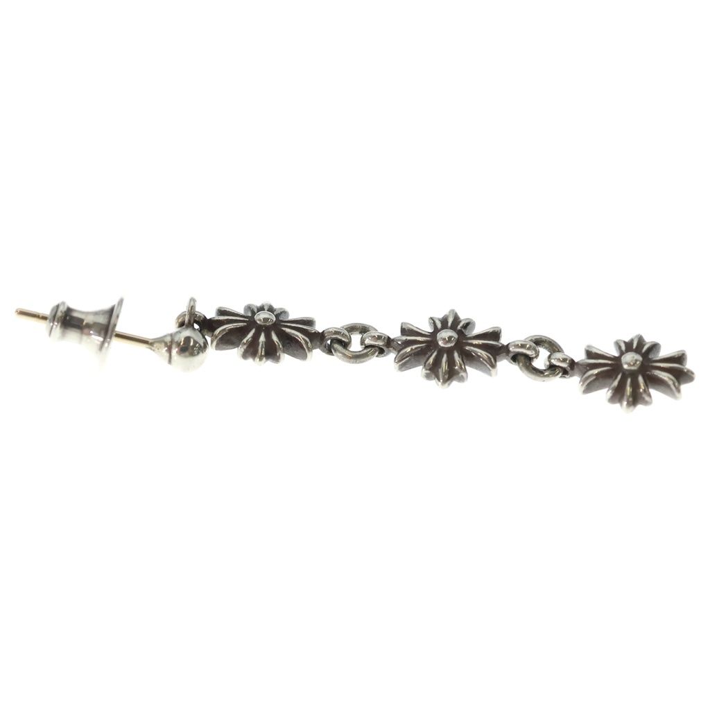 Chrome Hearts Tiny CH Pls 3 Ech Plus 3 Drop Earrings Silver — view 4