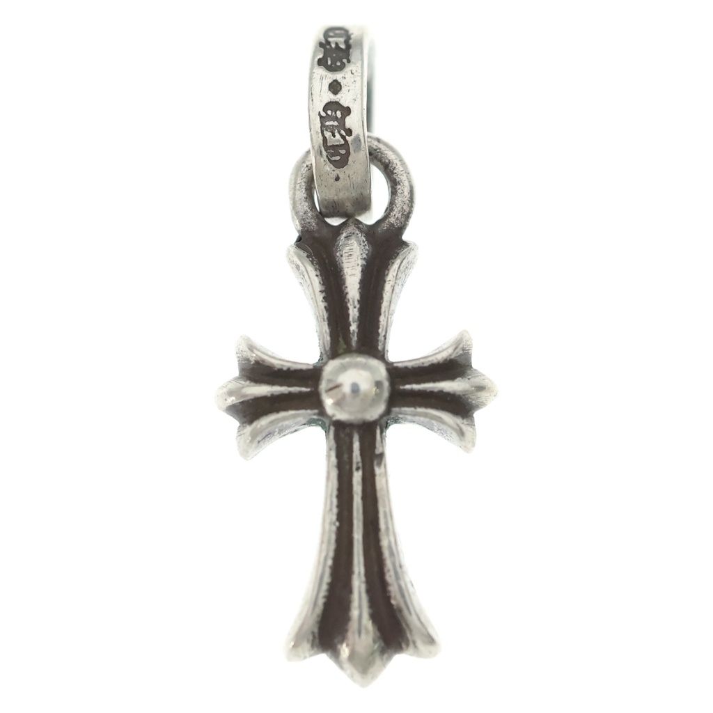 Chrome Hearts Crs Baby Fat Cross Pendant Top Silver