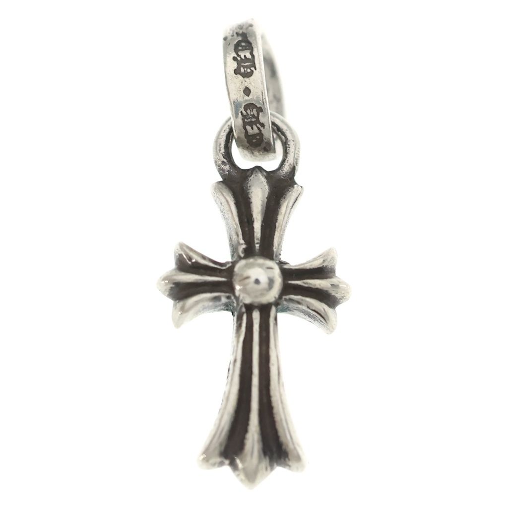 Chrome Hearts Crs Baby Fat Cross Pendant Top Silver — view 2