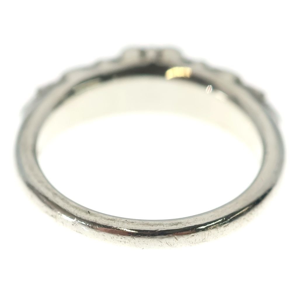 Chrome Hearts Baby Clsc P D Classic Floral Cross Pave Diamond Silver Ring — view 2