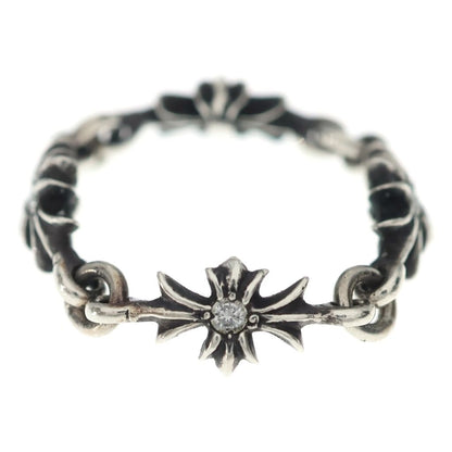 Chrome Hearts Tny CH Pls Dia Tiny CH Plus Diamond Ring Silver — view 2