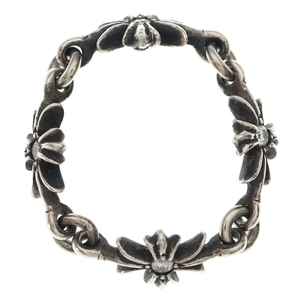 Chrome Hearts Tny CH Pls Dia Tiny CH Plus Diamond Ring Silver — view 5