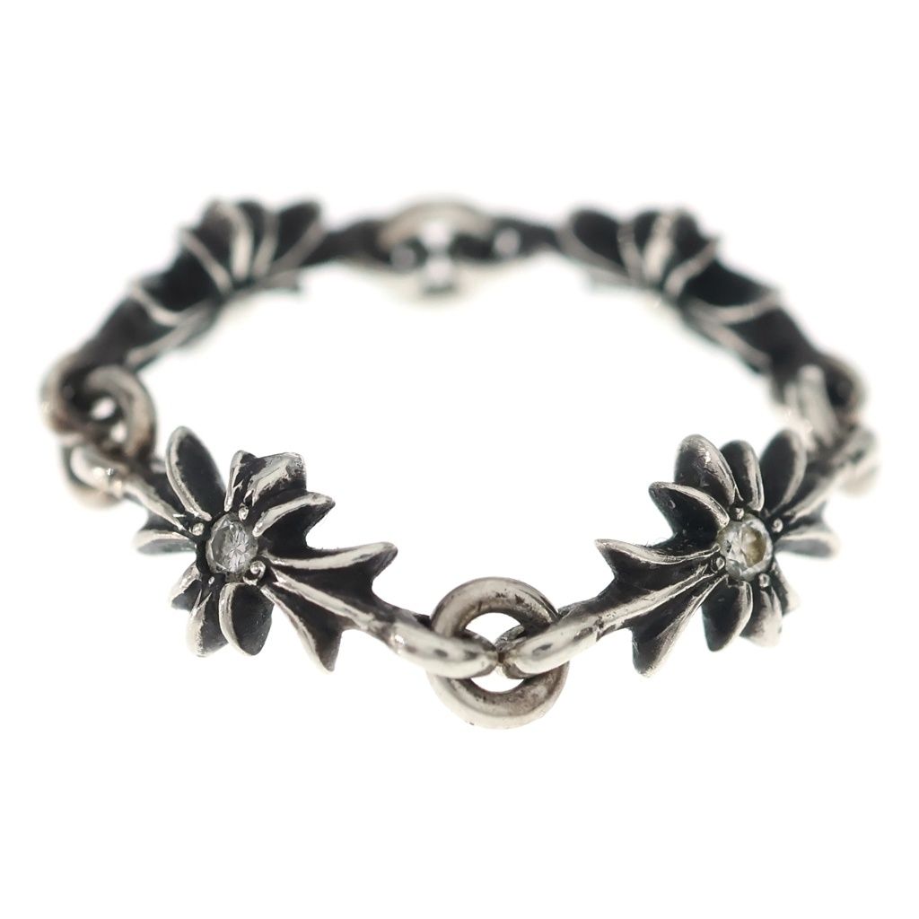 Chrome Hearts Tny CH Pls Dia Tiny CH Plus Diamond Ring Silver — view 3