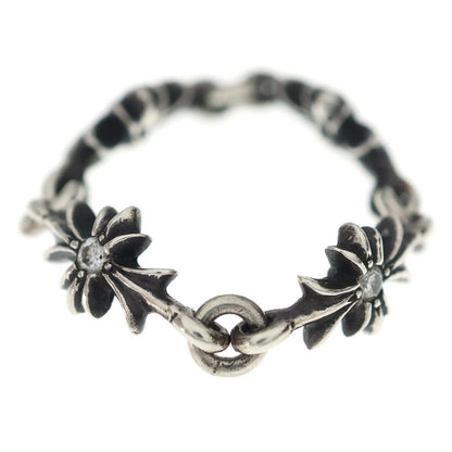 Chrome Hearts Tny CH Pls Dia Tiny CH Plus Diamond Ring Silver — view 4