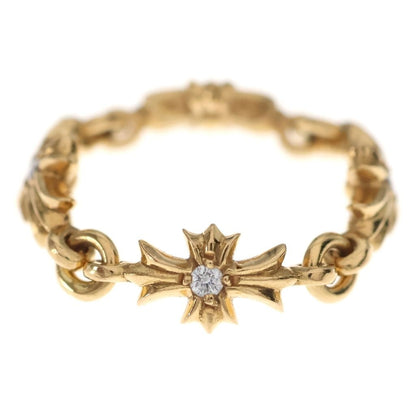 Chrome Hearts 22k Ring Tny CH Pls P Dia Tiny CH Plastic Sling Pave Diamond Gold — view 2