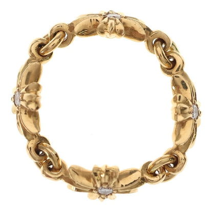 Chrome Hearts 22k Ring Tny CH Pls P Dia Tiny CH Plastic Sling Pave Diamond Gold — view 5