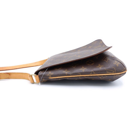Louis Vuitton Monogram Musette Salsa Mini Shoulder Bag Brown Leather Gold — view 3