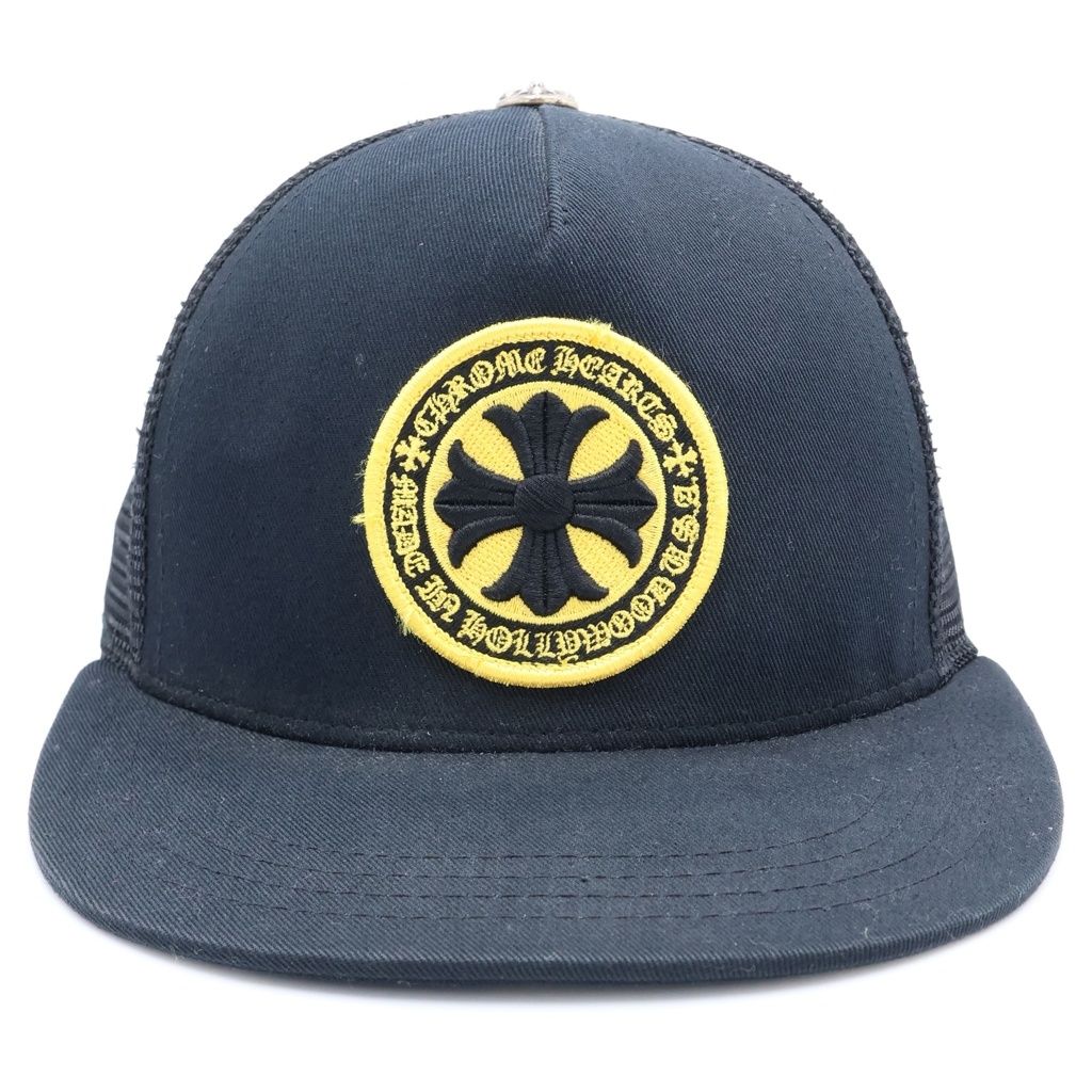 Chrome Hearts Trucker Cap Truck Khaki Cap CH Plus Patch with Cross Ball Mesh — view 4
