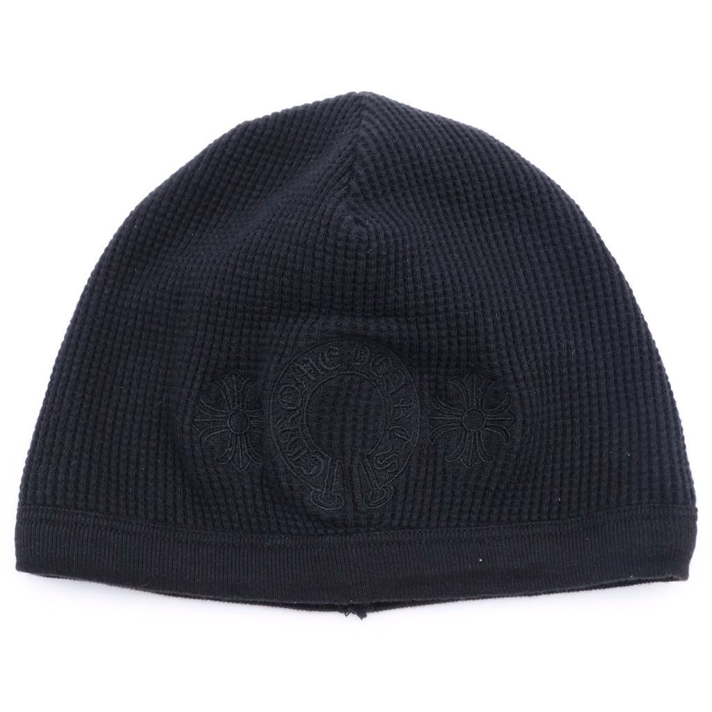 Chrome Hearts Horse Shoe Embroidery Logo Summer Vinny Hat Black