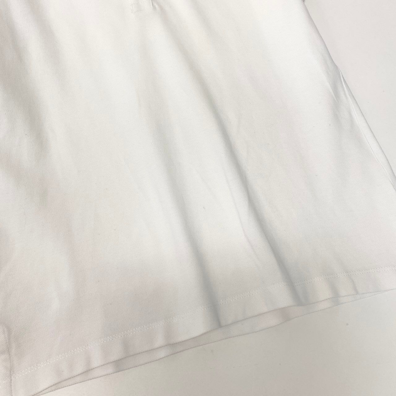 Celine Short Sleeve Polo Shirt Carriage Logo Embroidery Puff M White — view 5