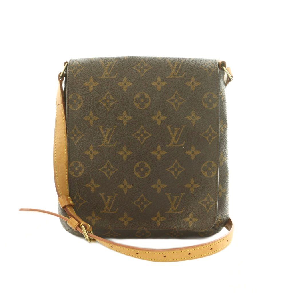 Louis Vuitton Monogram Musette Salsa Longs Shoulder Bag Flap Brown