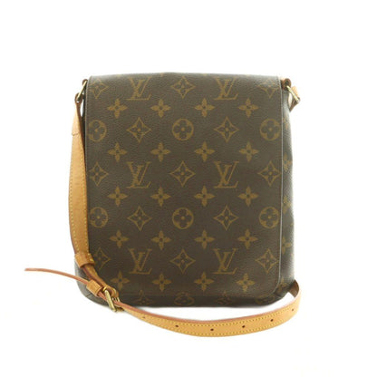 Louis Vuitton Monogram Musette Salsa Longs Shoulder Bag Flap Brown
