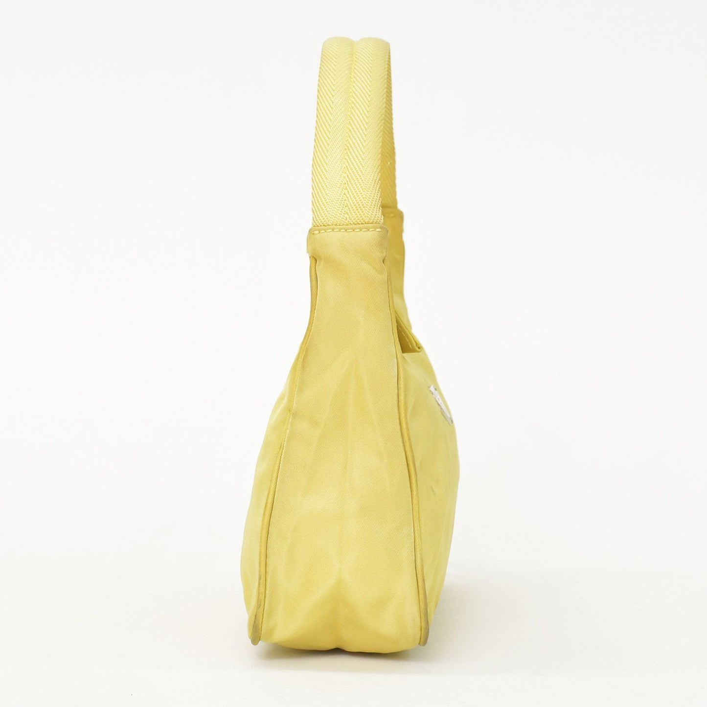 Prada Hand Handbag Mini Andbag Pouch Nylon Yellow — view 4