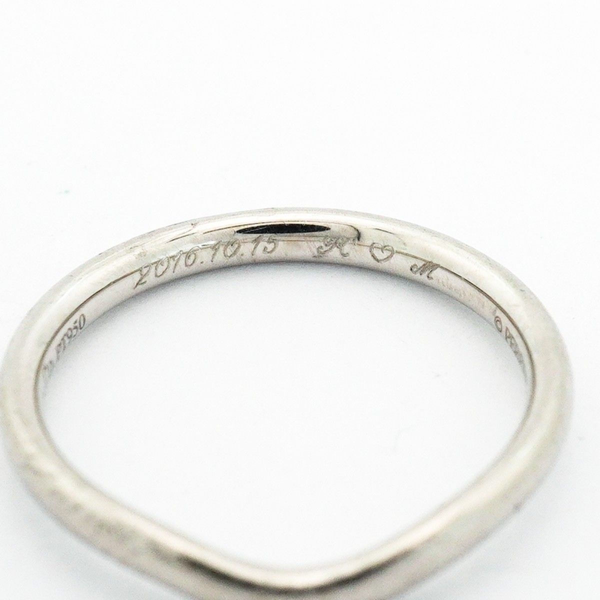 Tiffany & Co Ring Curved Band Platinum — view 6