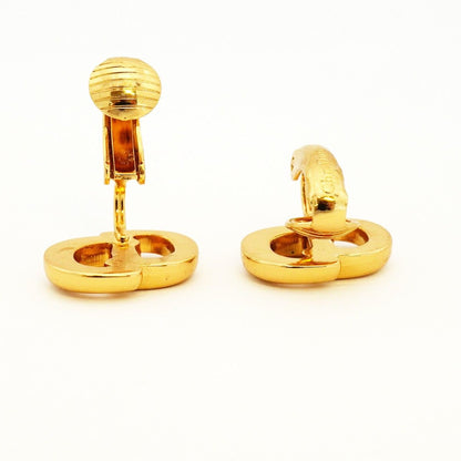 Dior Earrings CD Logo Gold Plated — view 3