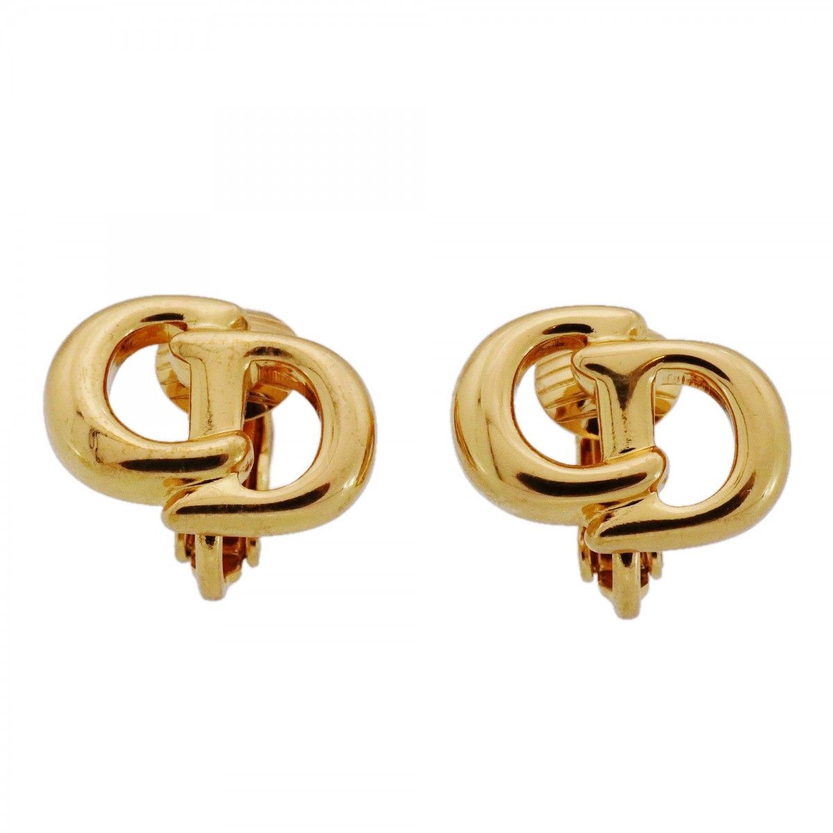 Dior Earrings CD Logo Gold Plated