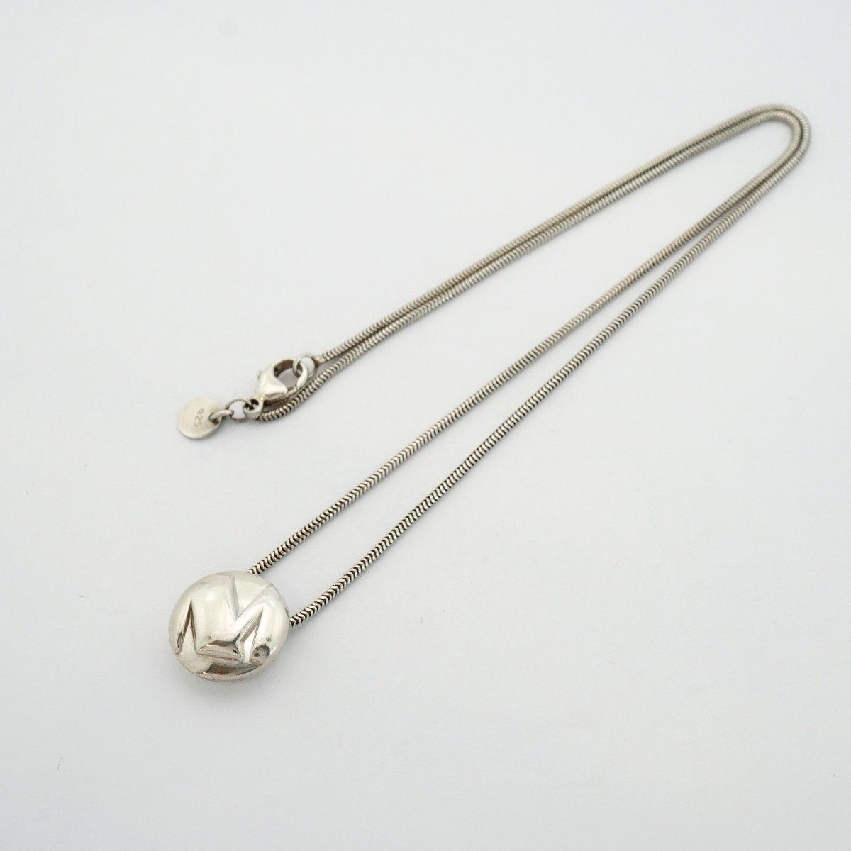 Tiffany & Co Necklace Initial M 925 Sterling Silver — view 3