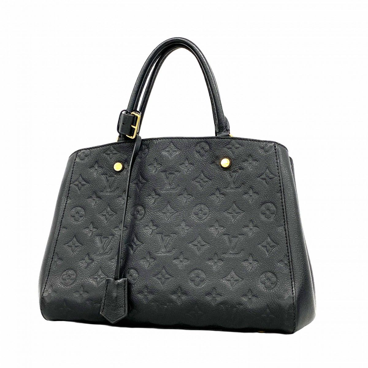 Louis Vuitton Handbag Monogram Empreinte Montaigne MM Noir