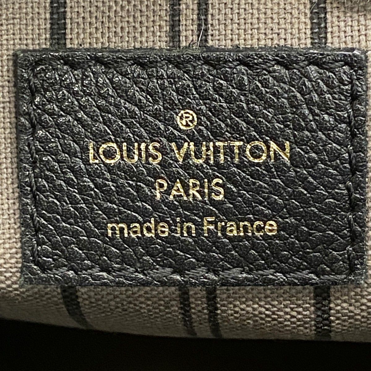 Louis Vuitton Handbag Monogram Empreinte Montaigne MM Noir — view 5
